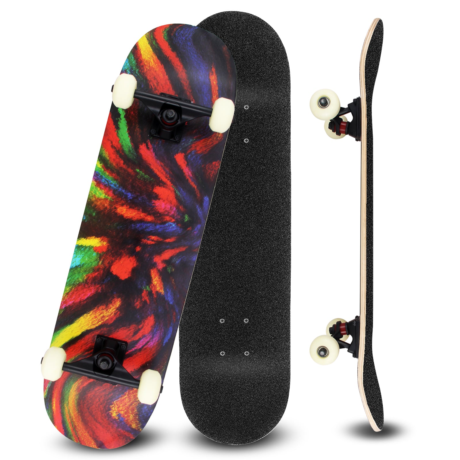 ZLZL Skateboard Complete Skateboard Deck - Astuces en Bois D'éRable Skate  Board pour DéButant, Cadeau d'anniversaire pour Enfant Adulte Skateboard 5  Ans Et Plus,Blue : : Sports et Loisirs